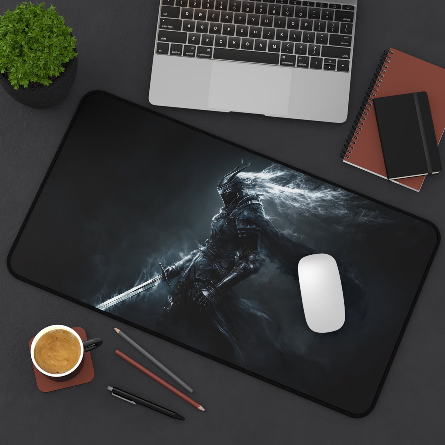 Dark Souls Knight Desk Mat – XL Dark Fantasy Gaming Mouse Pad