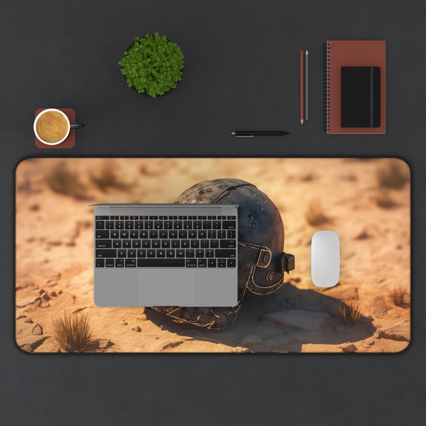 PUBG Helmet Desk Mat – XL Battle Royale Gaming Mouse Pad