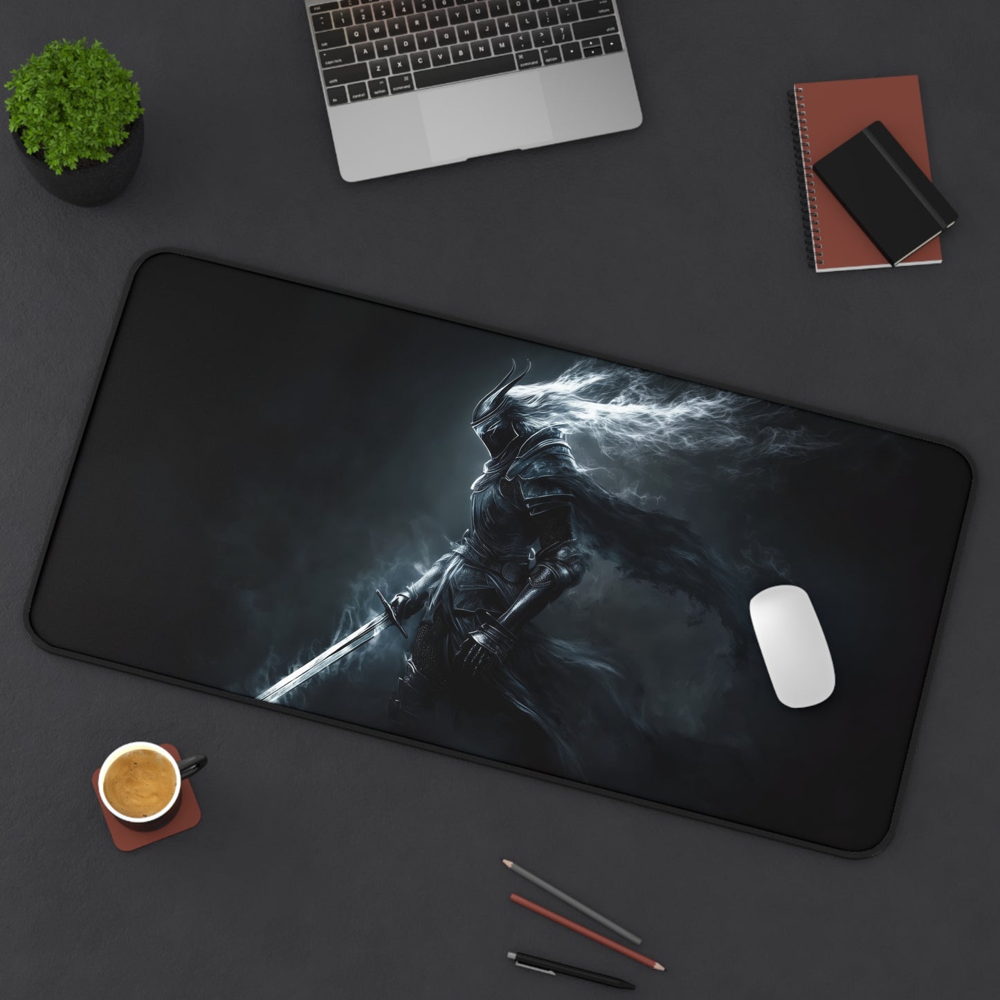 Dark Souls Knight Desk Mat – XL Dark Fantasy Gaming Mouse Pad