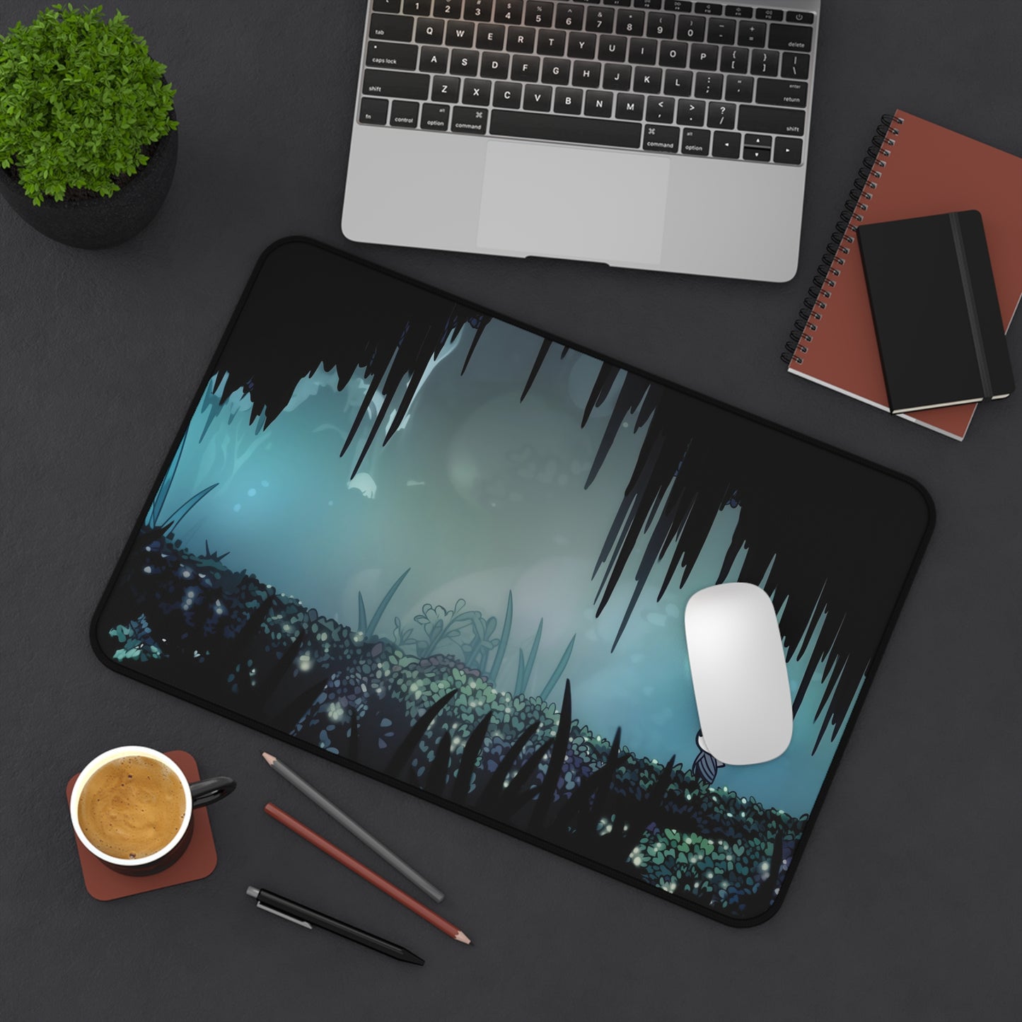 Hollow Knight Desk Mat, XL Gaming Mouse Pad with Video Game Art