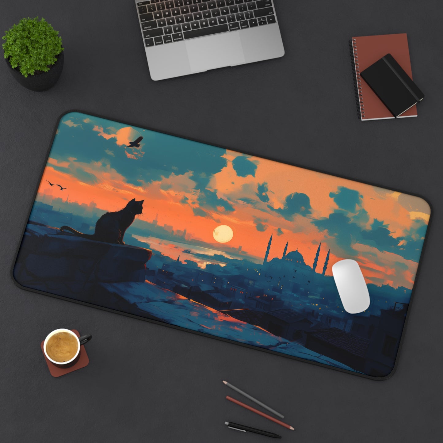 Cats of Istanbul Desk Mat – XL Cat Lover’s Gaming Mouse Pad