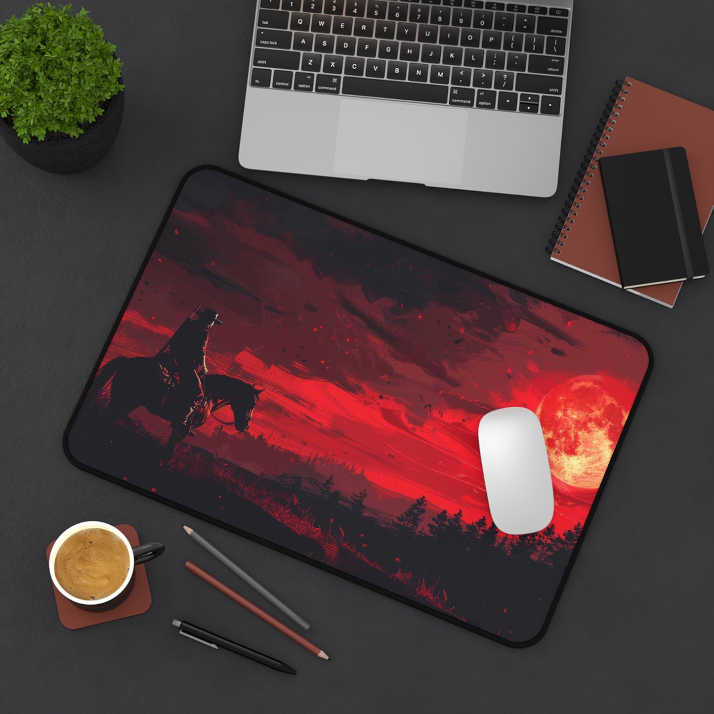 Lone Ranger Desk Mat – XL Western Cowboy Gaming Mouse Pad