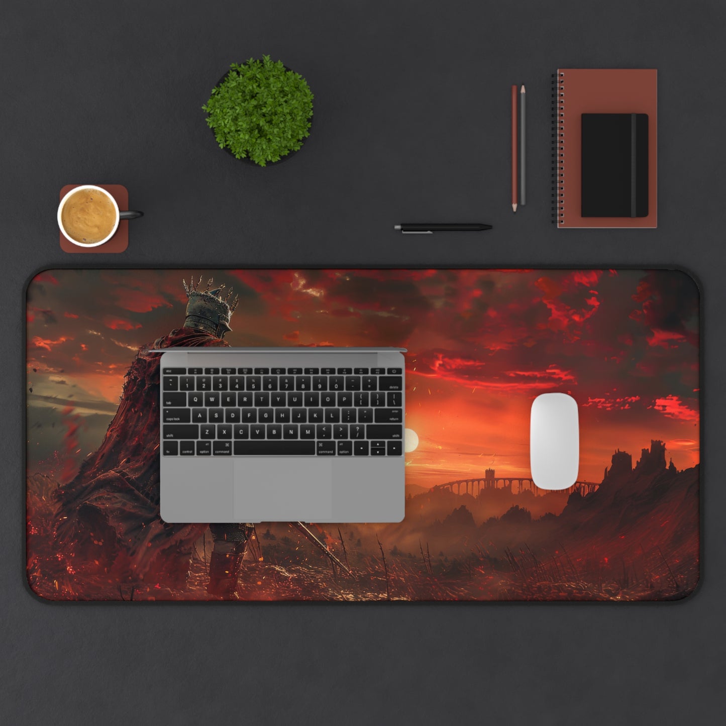 Elden Ring Knight Desk Mat – XL Fantasy Gaming Mouse Pad