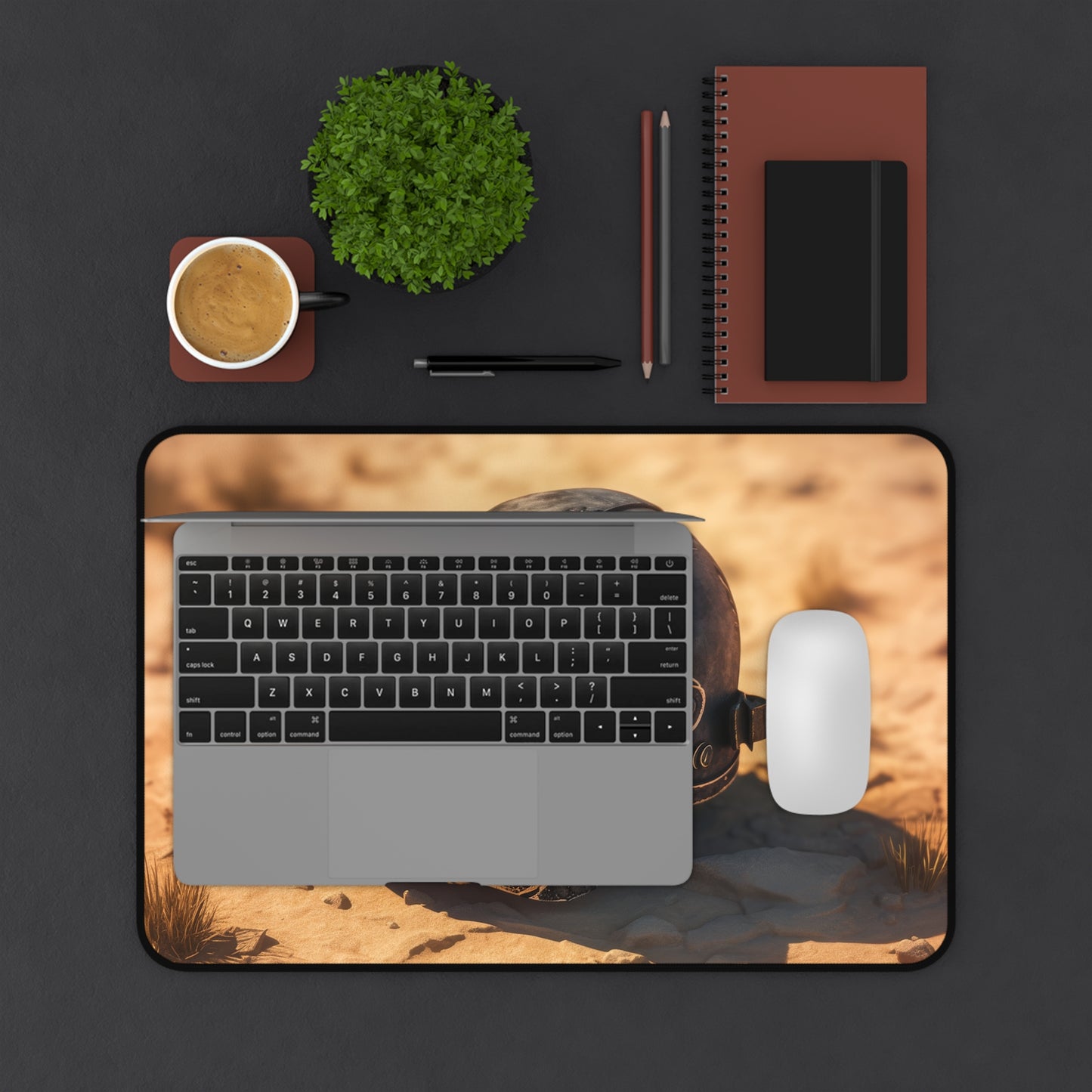 PUBG Helmet Desk Mat – XL Battle Royale Gaming Mouse Pad