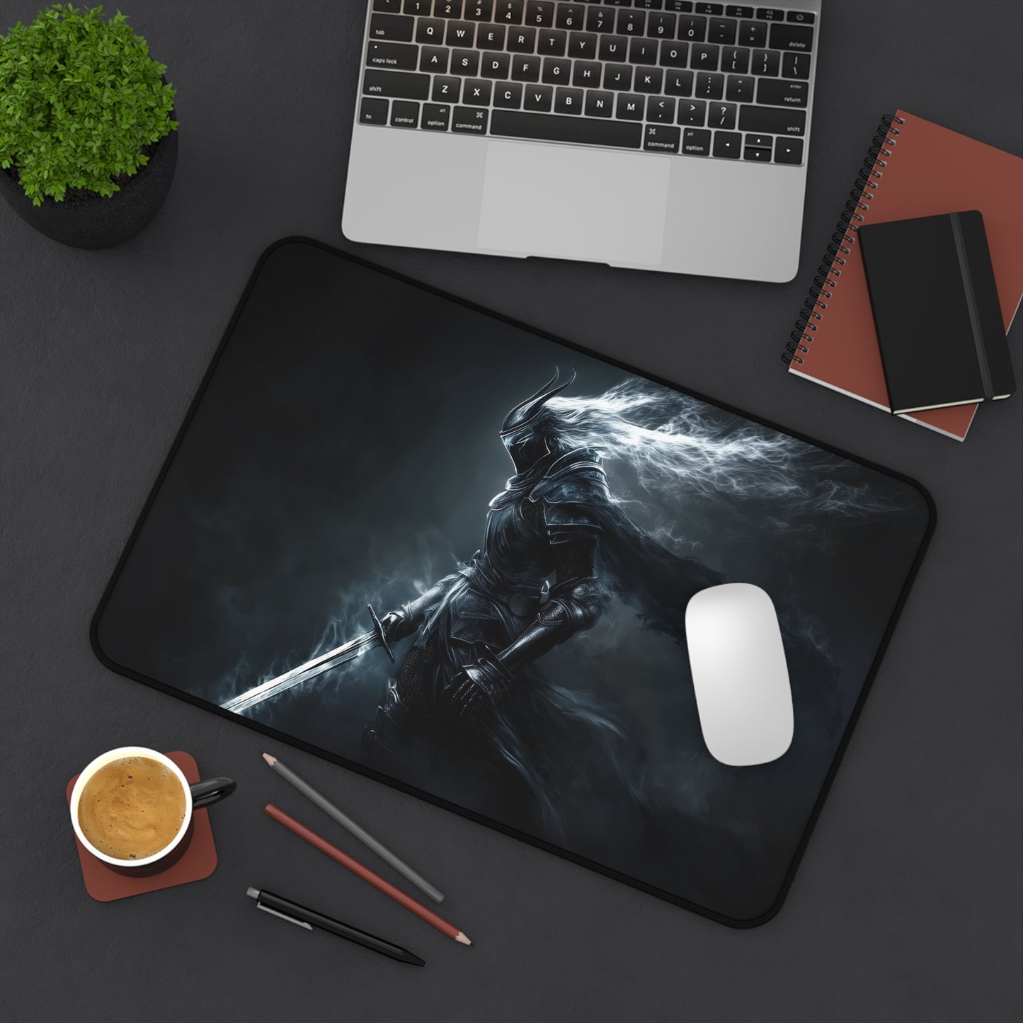 Dark Souls Knight Desk Mat – XL Dark Fantasy Gaming Mouse Pad