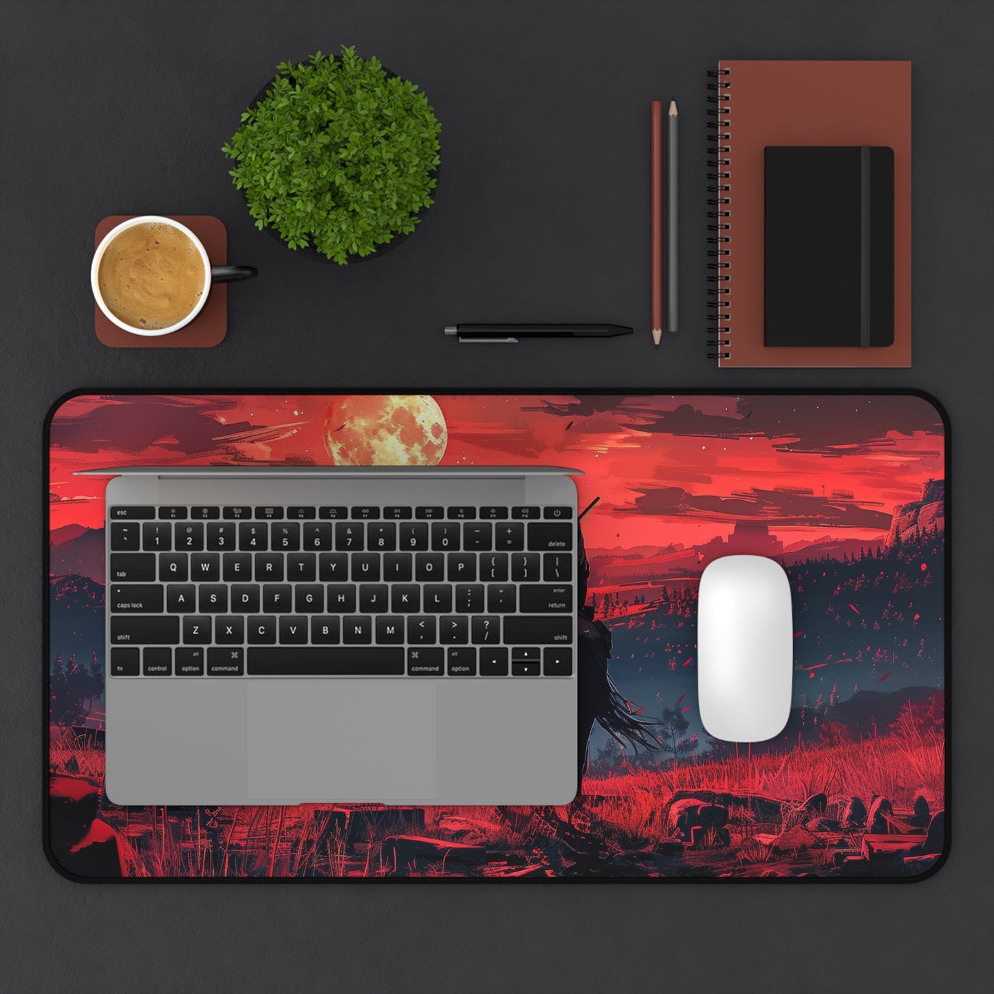 The Lonely Cowboy Desk Mat – XL Western Gaming Mouse Pad