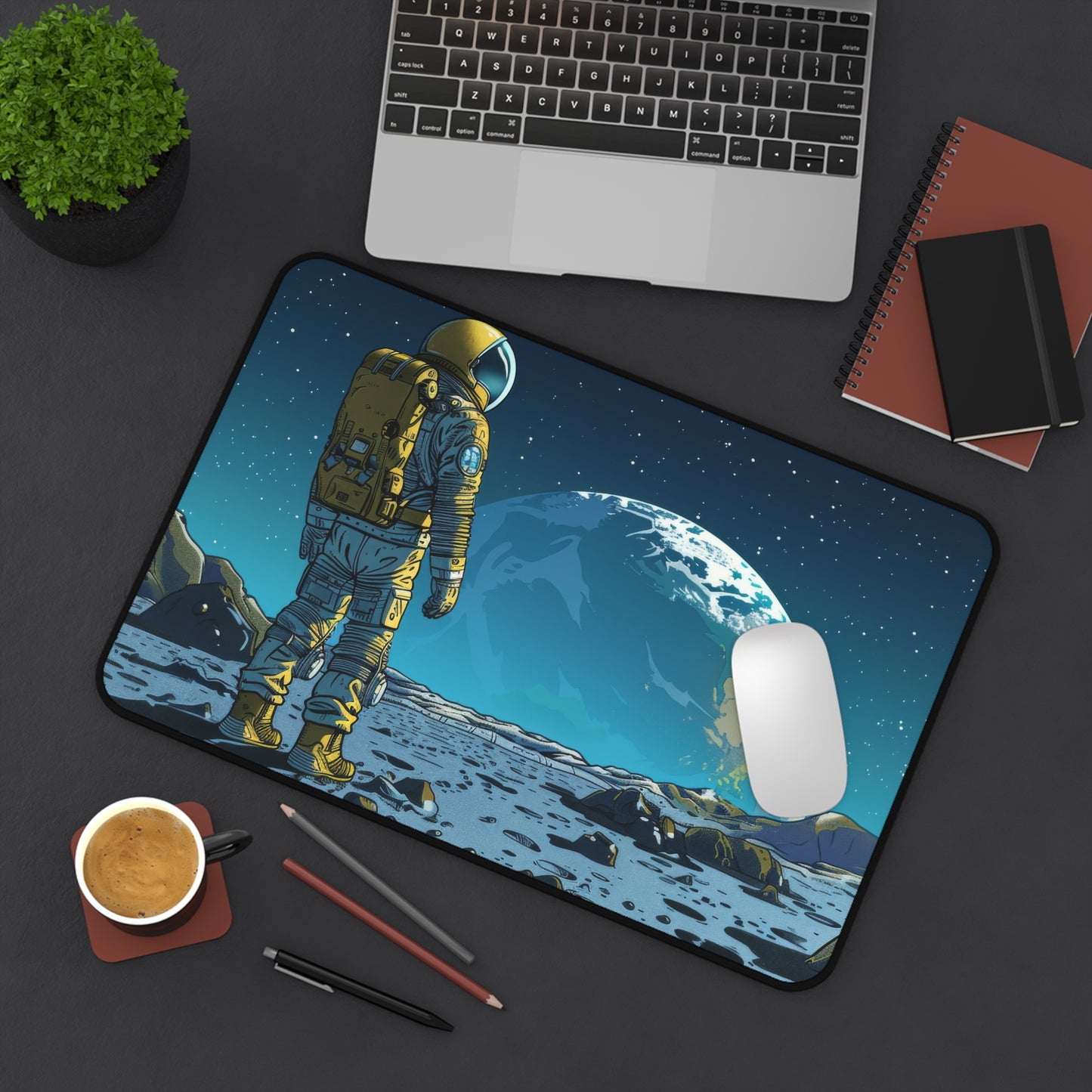 Astronaut Space Desk Mat – XL Cosmic Gaming Mouse Pad