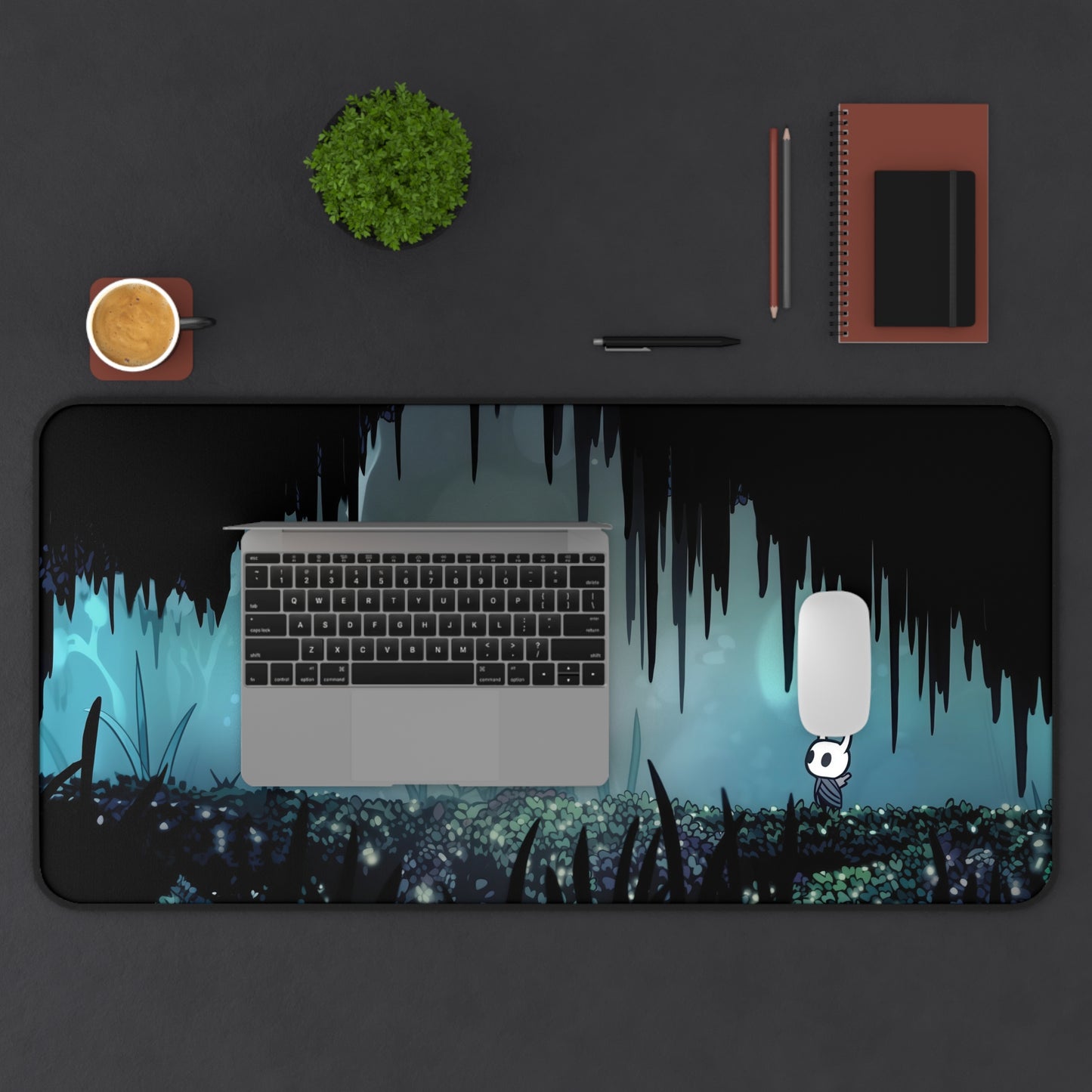 Hollow Knight Desk Mat, XL Gaming Mouse Pad with Video Game Art