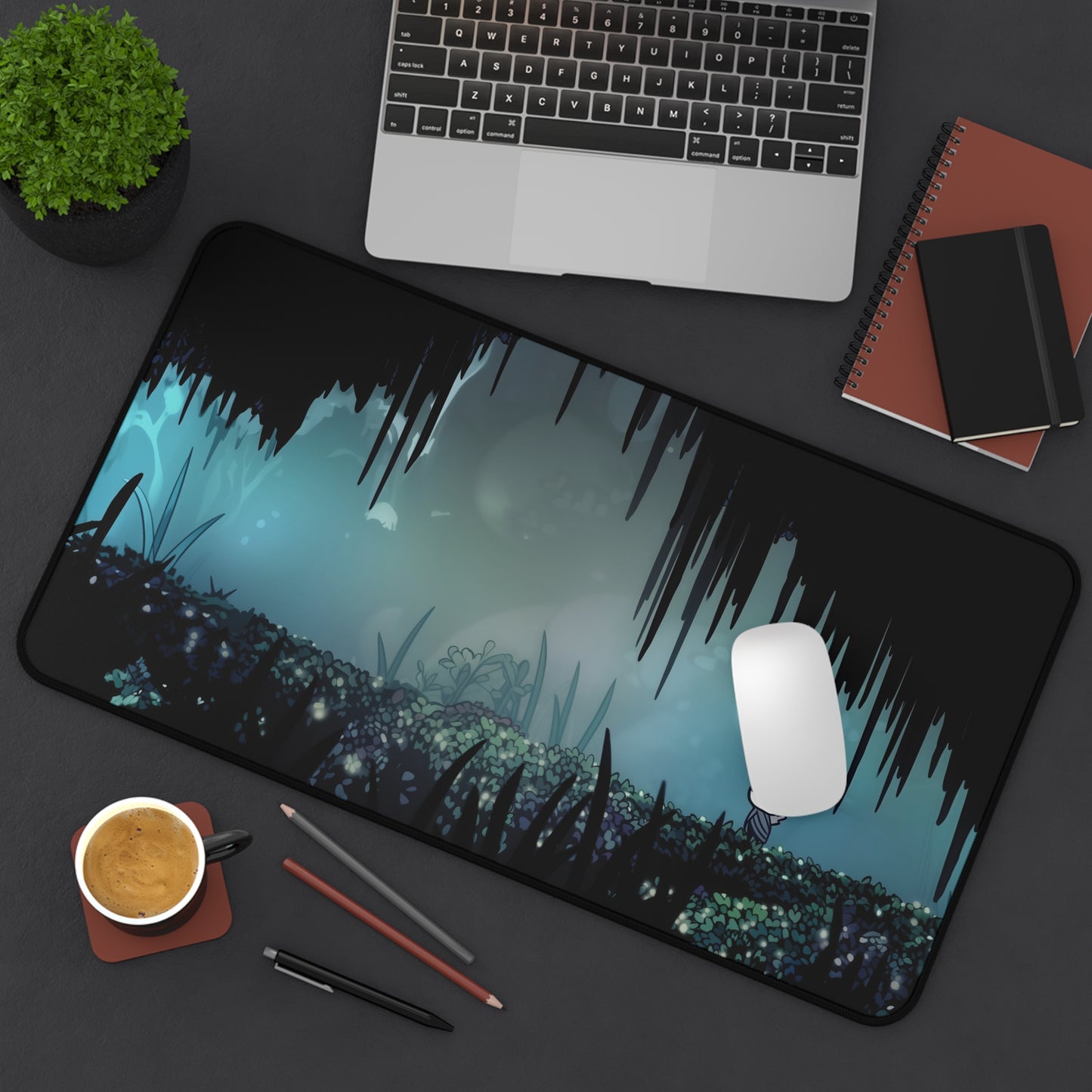 Hollow Knight Desk Mat, XL Gaming Mouse Pad with Video Game Art