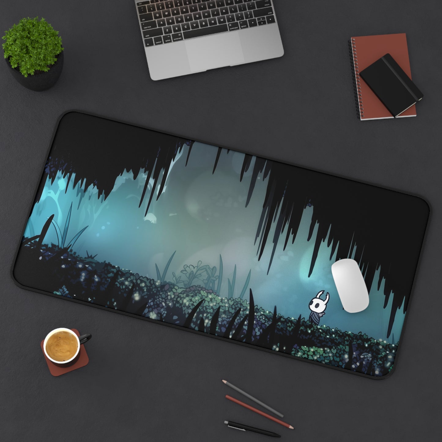Hollow Knight Desk Mat, XL Gaming Mouse Pad with Video Game Art