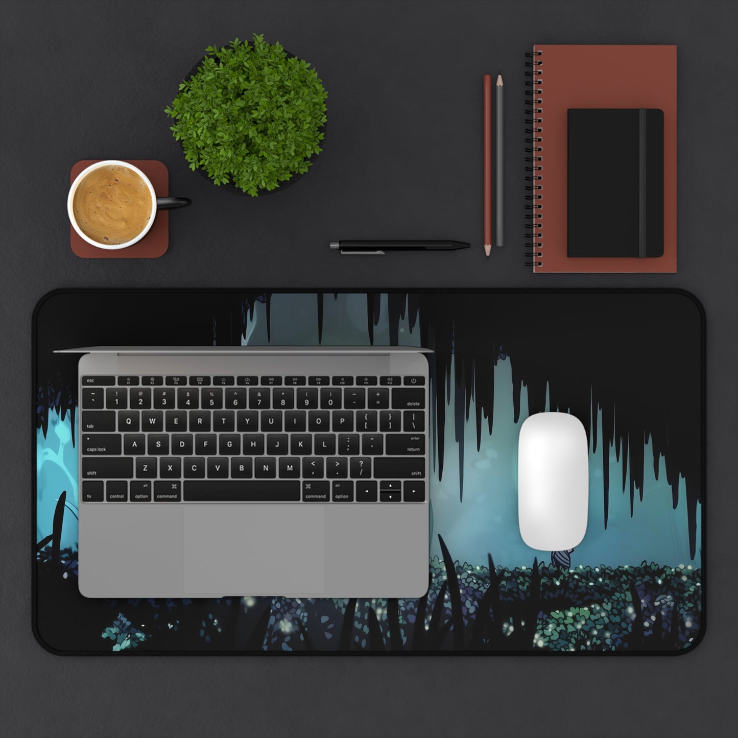 Hollow Knight Desk Mat, XL Gaming Mouse Pad with Video Game Art