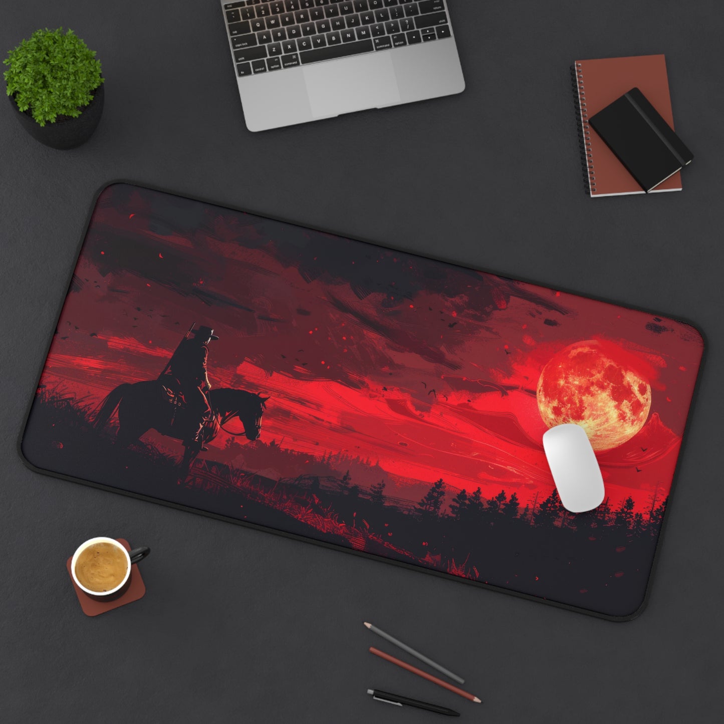 Lone Ranger Desk Mat – XL Western Cowboy Gaming Mouse Pad