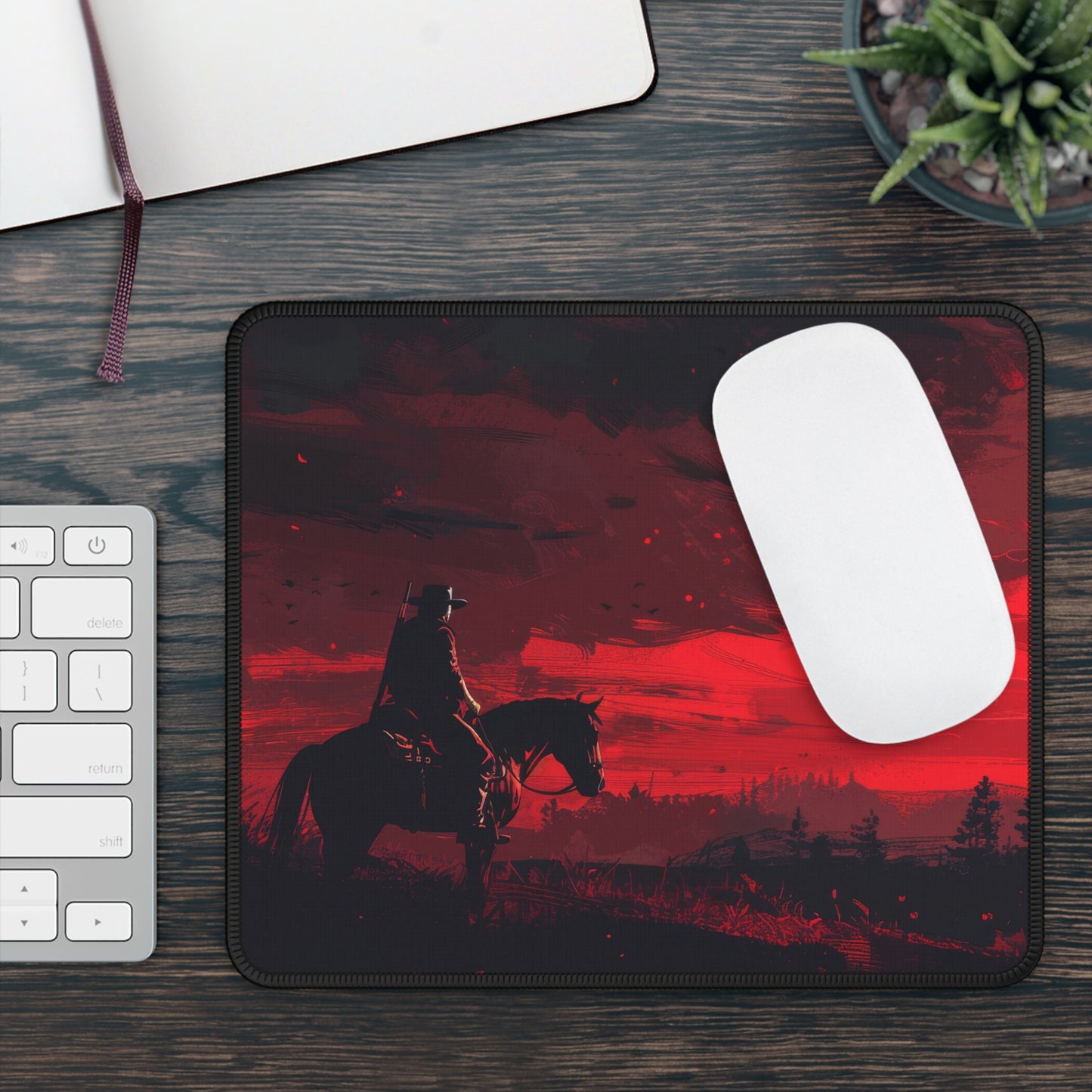 Lone Ranger Desk Mat – XL Western Cowboy Gaming Mouse Pad