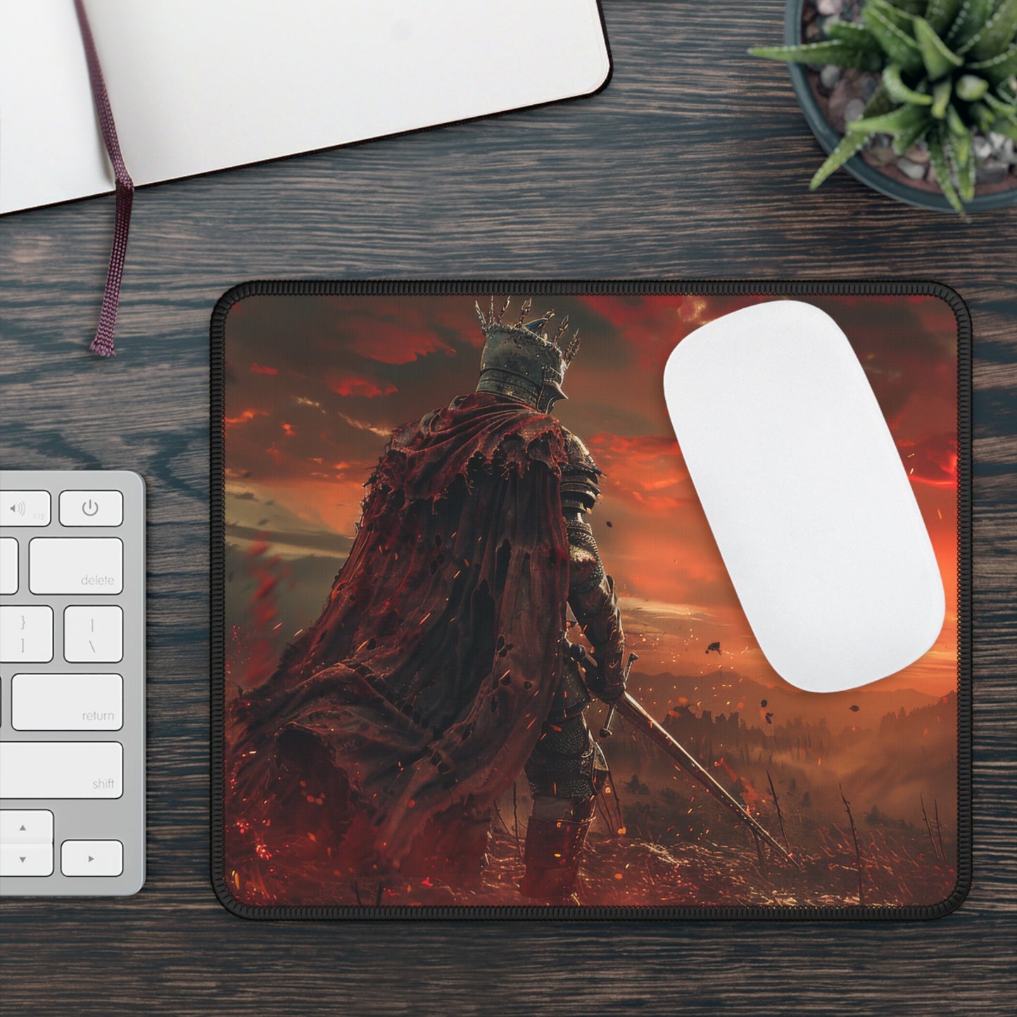 Elden Ring Knight Desk Mat – XL Fantasy Gaming Mouse Pad