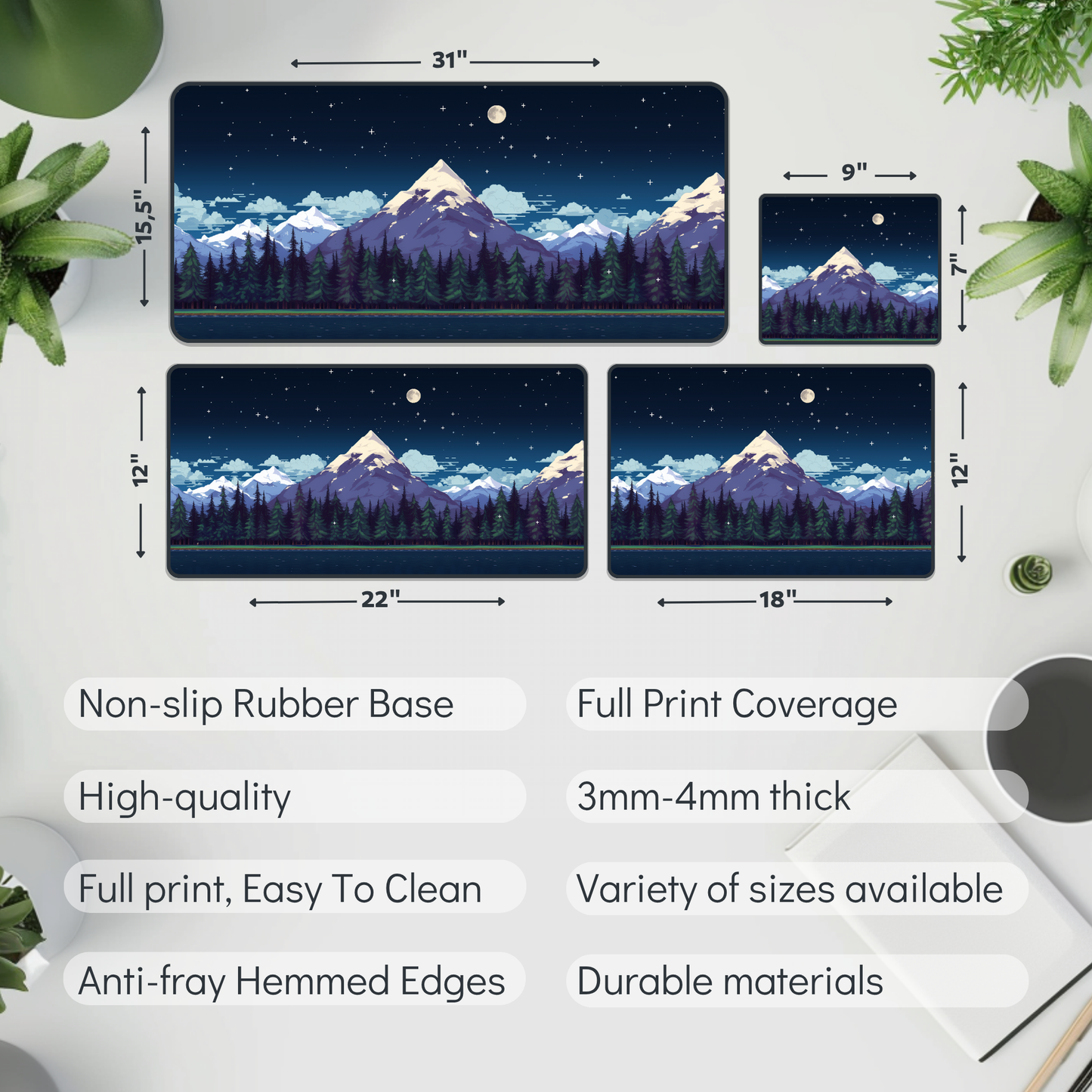 Stardew Valley Landscape Desk Mat – XL Cozy Gaming Mouse Pad