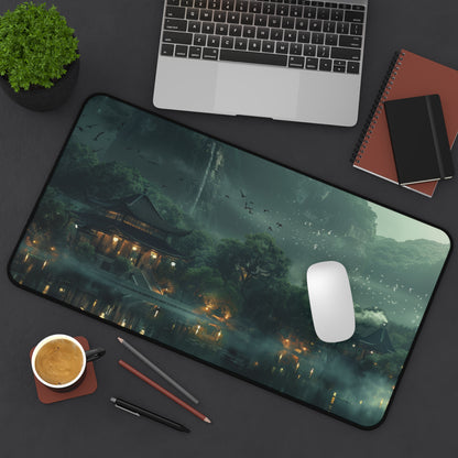 Japanese Lakeside Garden Desk Mat – XL Zen Gaming Mouse Pad