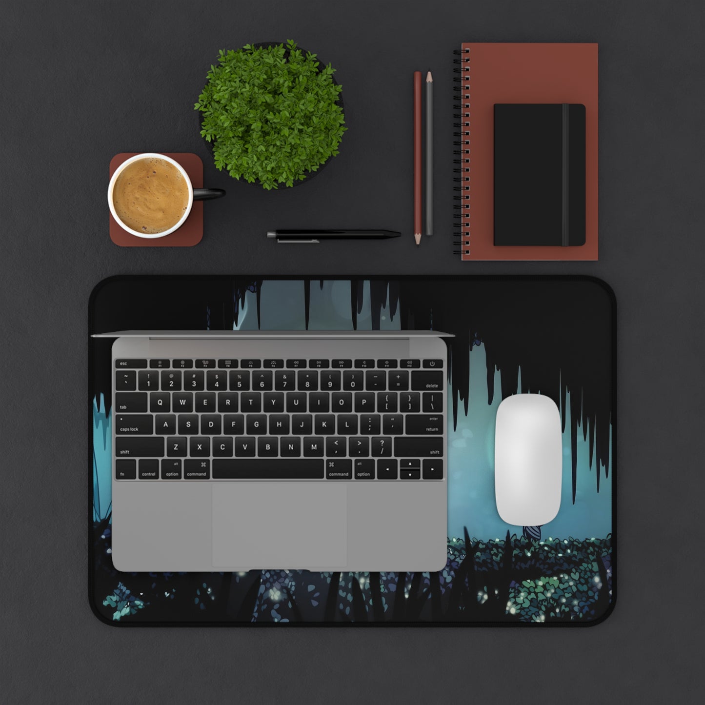 Hollow Knight Desk Mat, XL Gaming Mouse Pad with Video Game Art