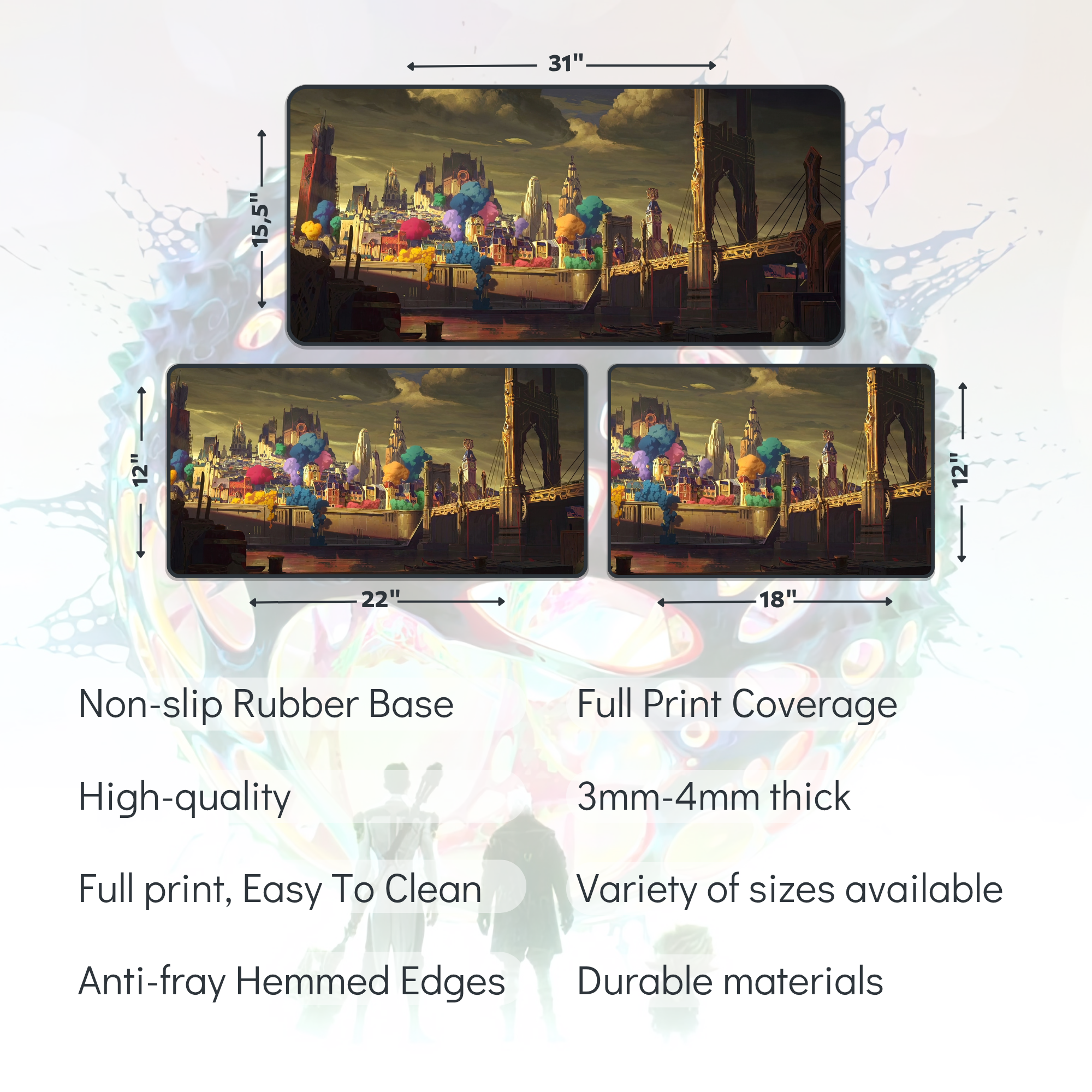 Arcane Piltover City Desk Mat