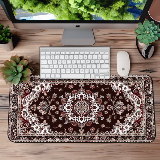 Exquisite Persian Rug Desk Mat – XL Elegant Gaming Mouse Pad