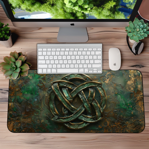 Celtic Knot Desk Mat – XL Mouse Pad with Intricate Celtic Design for Gaming & Office