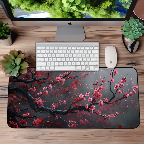Cherry Blossom Tree Desk Mat – XL Floral Gaming Mouse Pad