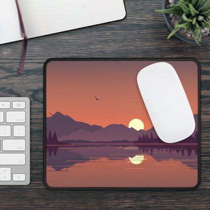 Evening Lake Desk Mat – XL Scenic Nature Mouse Pad for Gaming & Work