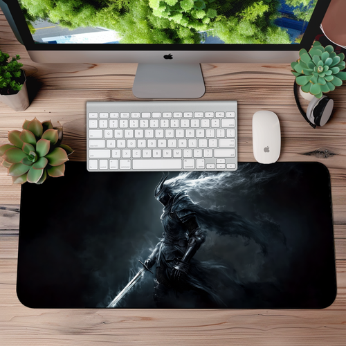 Dark Souls Knight Desk Mat – XL Dark Fantasy Gaming Mouse Pad