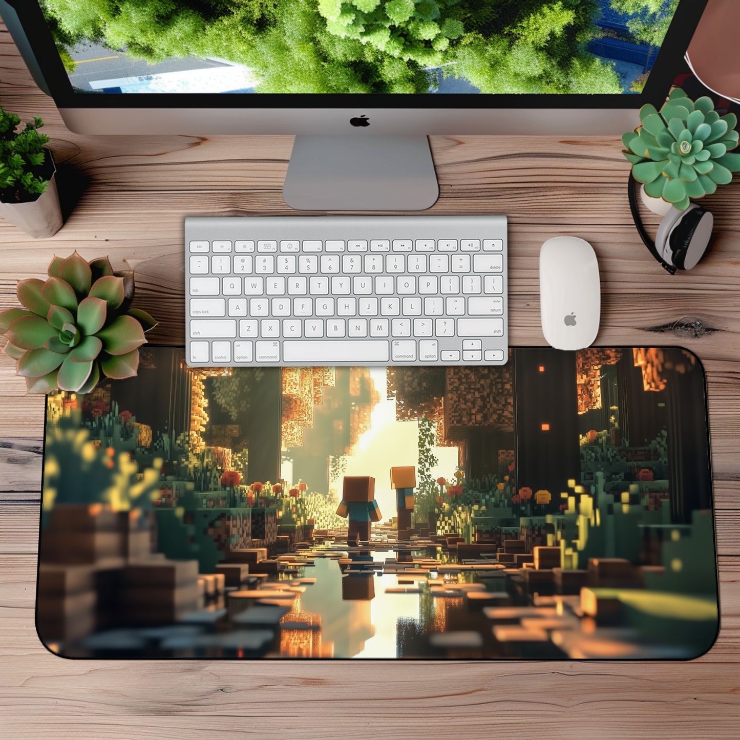 Minecraft Desk Mat – XL Pixel Gaming Mouse Pad