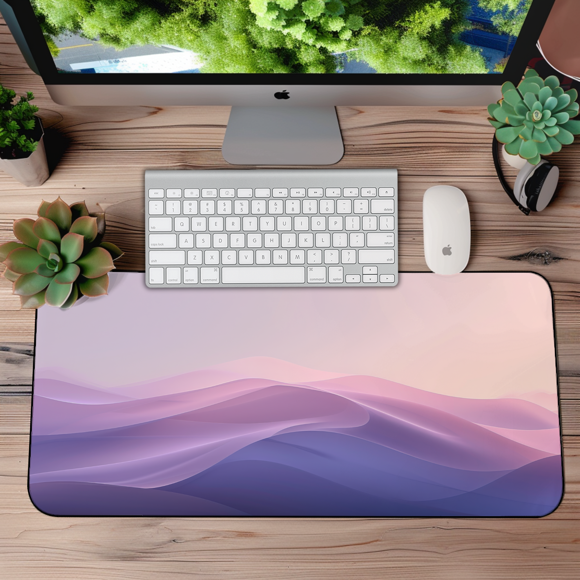 Minimalist Gradient Mountains