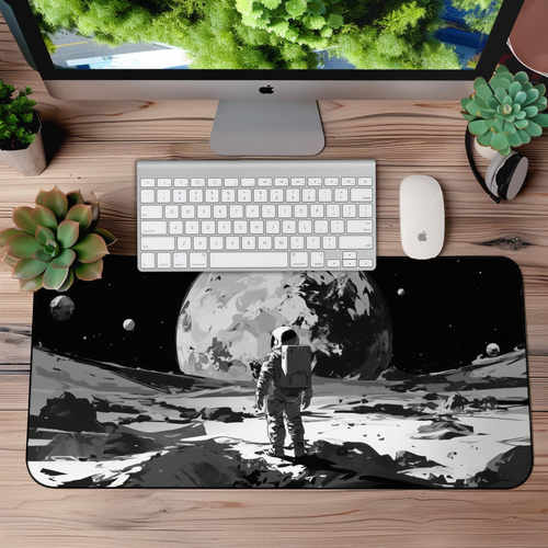 Space Explorer Astronaut Desk Mat – XL Sci-Fi Gaming Mouse Pad