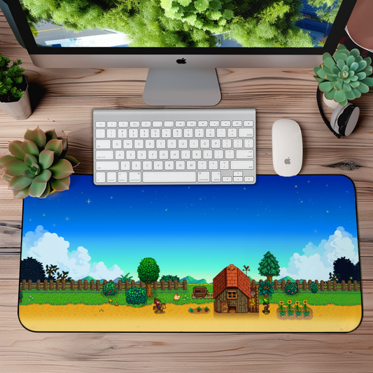 Stardew Valley Desk Mat – XL Cozy Farm Gaming Mouse Pad