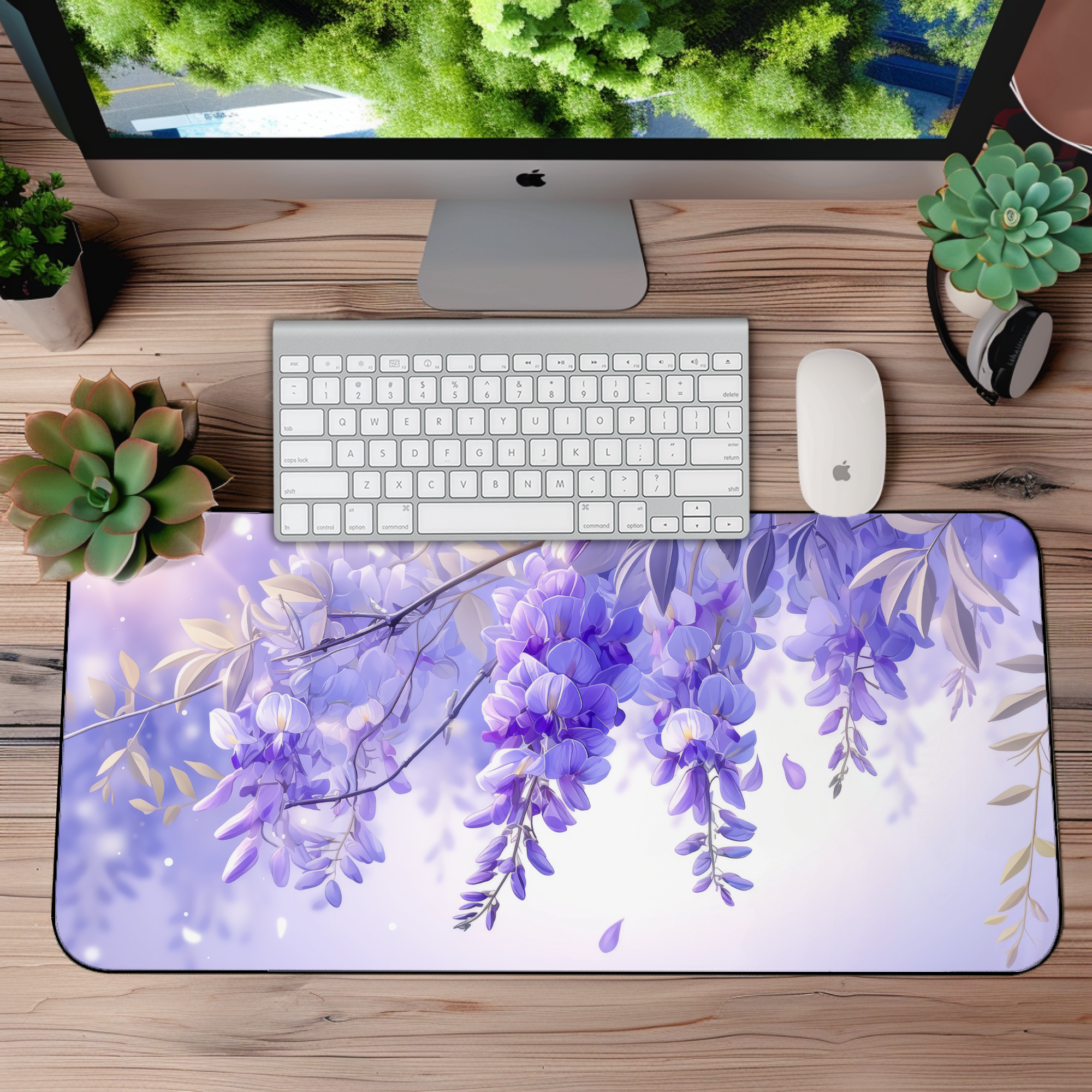 Purple Wisteria Vines